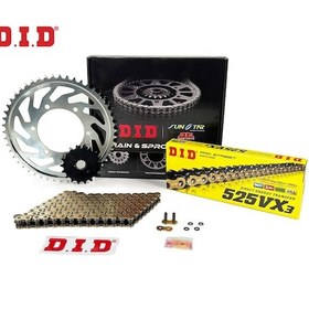 Resim Dıd Zincir Dişli Seti Trıumph Tıger 800 Cc 2010-2016 / Zincir : Dıd-525vx3 Gold -122 / Dişli: Sunstar 16t-50t 