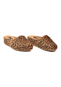 Resim Pierre Cardin Taba Leopar Hafif Tekstil Süet Önü Kapalı Kadın Ev Terliği Pc-55371 Z Taba 