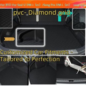 Resim Honeybeeshop Byd Seal U Dm-i Ev Ve Song Pro Dm-i Ev 2019 2021 Siyah Kırmızı Bagaj Kuyruk Pedi Dayanıklı Şık 