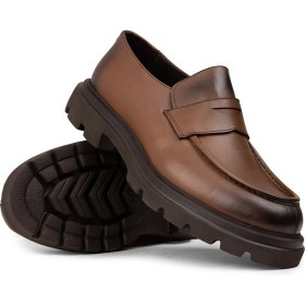Resim Deery Erkek Hakiki Deri Taba Renk Loafer Ayakkabı - 01980MTBAE03 