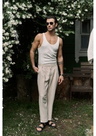 Resim Mai Collection Mai Studios Co. Ales Bej Erkek Pantolon Bej 