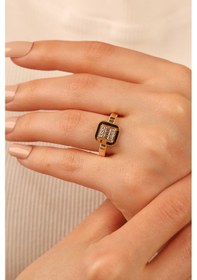 Resim Çgk Çiğdem Gürel Kuyumculuk Parçalı Baget Ajda Altın Yüzük Yaldız 