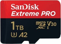 Resim Sandisk Extreme Pro 1TB MicroSDXC 200MB/s Hafıza Kartı 