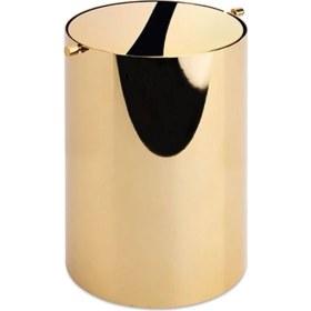 Resim Gold Banyo Çöp Kovası 3 Lt Gold Renk 253X175X175 Mm 