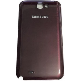 Resim Samsung Uyumlu Galaxy Note 2 N7100 Arka Pil Kapak Bordo 