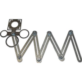 Resim benan tools Çok Fonksiyonlu Delik Şablon Cetveli 127 cm. 