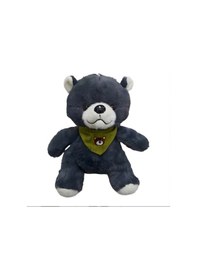 Resim Sevimli Fularlı Ayı Uyku Arkadaşi 30 Cm Siyah 