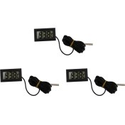Resim Lillian 3x Dijital LCD Termometre -40 Santigrat Derece + 110 Sıcaklık Ölçüm Cihazı 2 Metre (Yurt Dışından) 