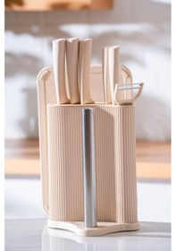 Resim Cooper 8 Parça Standlı Kesme Tahtası Ve Bıçak Seti Diğer 