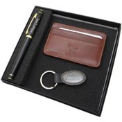 Resim Signator D383 İsme Özel Set - Deri Kartlık + Anahtarlık + Kalem Seti | İsme Özel Hediyelik Set 