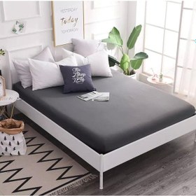 Resim Lila Moon Çift Kişilik Antrasit Penye Çarşaf Antrasit 