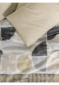 Resim Cotton Box Modern Tek Kişilik Nevresim Takımı Formo Bej Bej 