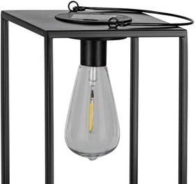 Resim Eglo 48946 LED Solar Lamba/Fener Z_SOLAR Çelik Siyah 2X0,06W U: 16cm G: 16cm Y: 26cm 3000K Açma/Kapama Şalterli 