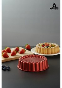 Resim Amboss Ametist 26 Cm Döküm Tart Kalıbı Kırmızı Kırmızı 