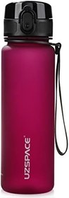 Resim UZSPACE spor İçecek şişesi 500 ml/800 ml/1 l, sızdırmaz, Tritan nane bisfenol A içermez, bisiklet, fitness, dış mekan için su şişesi, Mor Kırmızı, 500ml 