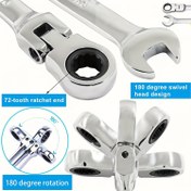 Resim Baba Günü Hediyesi, Premium Kalite Çok Fonksiyonlu Ratchet Anahtar Seti 9mm Kombinasyon, Çift Tork Endüstriyel Sınıf 12 Diş Tasarımı, Dayanıklı Krom Vanadyum Çelik Malzeme, Ergonomik Kolu Çeşitli Ekipmanlar, Ev Yenileme Araçları, Arabalar, Bisikletler, Motosikletler ve Yelkenli Tekne Tamirleri için Uygun 