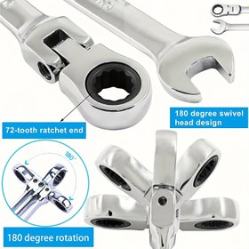 Resim Baba Günü Hediyesi, Premium Kalite Çok Fonksiyonlu Ratchet Anahtar Seti 9mm Kombinasyon, Çift Tork Endüstriyel Sınıf 12 Diş Tasarımı, Dayanıklı Krom Vanadyum Çelik Malzeme, Ergonomik Kolu Çeşitli Ekipmanlar, Ev Yenileme Araçları, Arabalar, Bisikletler, Motosikletler ve Yelkenli Tekne Tamirleri için Uygun 