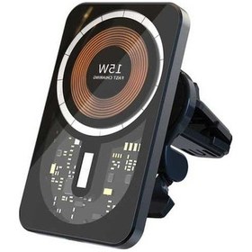 Resim Wondernest T11 Araç Hava Firar Dağı Manyetik Kablosuz Şarj Cihazı - Hızlı Şarj Std 
