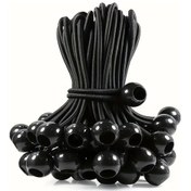 Resim Elmpaly Ağır Hizmet Siyah 30lu Bilyalı Emniyetli Şemsiye Gergi İpi 122lbs Çekme Dayanımı 