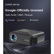Resim Caiwei A8+ Akıllı Projeksiyon Cihazı - L1 Lisanslı Android Tv - Dolby Audio Ses Sistemi - 1200 Ansı Lümen 