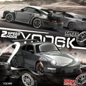 Resim Uzaktan Kumandalı Drifting Araba, 1:24 Çok Renkli LED Işıklı RC Araba, Erkek ve Kız Çocukları İçin Doğum Günleri, Cadılar Bayramı ve Noel Hediyesi. 
