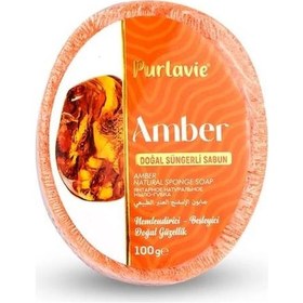 Resim Purlavie Süngerli Amber Sabunu 100 G 