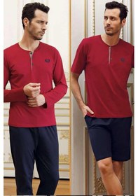 Resim Capsella Erkek Pijama Robdöşambırlı 5 Li Pijama Set 1090 001 