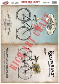 Resim RİCH PİRİNÇ DEKOPAJ KAĞIDI KOD:8190 