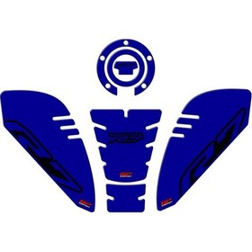 Resim Gp Kompozit Yamaha R7 2021-2023 Uyumlu Tank Pad Seti Mavi 
