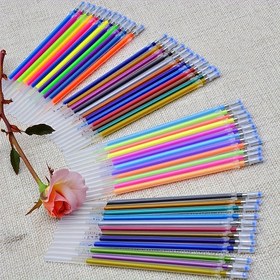 Resim 48 Renk/Set Flaş Toplu Jel Kalem Vurgu Dolumu Tam Parlaklık Boyama Kalem Çizim Renkli Kalem 