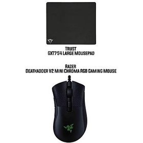 Resim Razer Deathadder V2 Mini Chroma RGB Gaming Mouse + Trust GXT754 Large Mousepad 