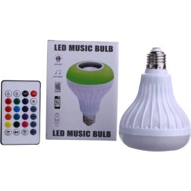 Resim Skygo Bluetooth Hoparlörlü Akıllı LED Ampül Disco Lamba Renkli 