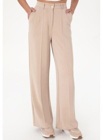 Resim U.S. Polo Assn. Kadın Camel Modal Karışımlı Loose Fit Örme Pantolon 50300762-VR015 