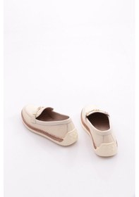 Resim Dgn 190e Kadin Loafer Ayakkabi Bej 