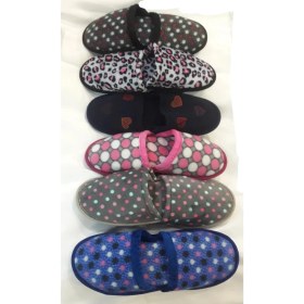 Resim Nisanur Shoes 6'li Karışık Desen Kadın Ev Terliği, Misafir Terliği, Çeyiz Bohça Terliği 