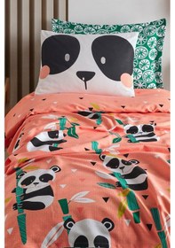 Resim Enlora Home Pike Seti Baskılı Tek Kişilik Panida Pembe 