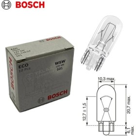 Resim Gözpar Oto Bosch 12V Dipsiz Ampul T10 5W Standart Eco 10 Adet 