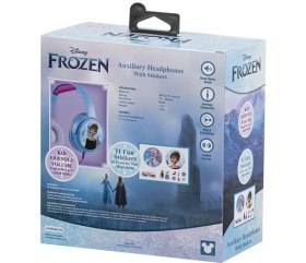Resim Volkano Kablolu Kulaklık Disney Frozen Karlar Ülkesi Anna Elsa Çocuk Kulaklığı Lisanslı DY-6513-FR2 11 Adet Sticker Ile Birlikte 