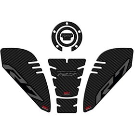 Resim Gp Kompozit Yamaha R7 2021-2023 Uyumlu Tank Pad Seti Karbon 