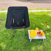 Resim Sırt Çantalı Şezlong, Kompakt Kamp Katlanır Tabure, 1'li Paket Yetişkin Hafif Taşınabilir Seyahat/Plaj Piknik Doğa Yürüyüş Festivali Dış Mekan Koltuğu 