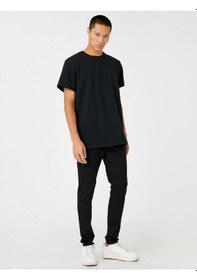 Resim 3SAM40080ND Koton Erkek Jean Pantolon SİYAH Siyah 