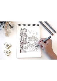 Resim Artline Teknik Çizim Kalemi Set 24lü Kahve-gri-sepia Tonlar 