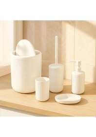 Resim Bath Linea 5'li Banyo Seti - Beyaz Çok renkli 