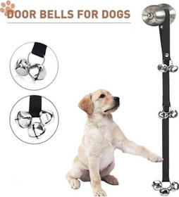 Resim Ulzyvf Ayarlanabilir Köpek Eğitim Çanı - Nylon Kordonlu Tuvalet Eğitim Kapı Zili 