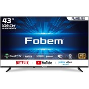 Resim FOBEM ML43ES4000F 43’’ 109cm Ekran FULL HD Android Smart LED TV - Dahili Uydu Alıcılı | Ultra İnce Çerçeve 