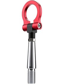 Resim Novahub Mitsubishi Lancer Ex, Nissan 370z, Gtr R35, Juke, Infiniti G37 İçin Çift Yönlü Çekme Kancası - Cnc Alüminyum, Kolay Montaj, Siyah/kırmızı 