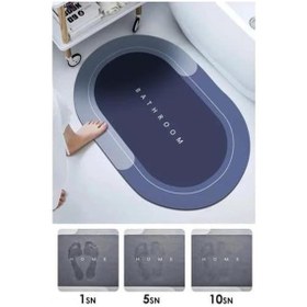 Resim Mrcelik Oval Süper Emıcı Banyo Paspası çok renkli 