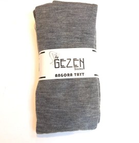 Resim gezen Yün Süper Yumuşak Doku Angora Tayt Gri 
