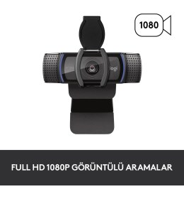 Resim Logitech 960-001252 C920S HD PRO WEBCAM-SİYAH 