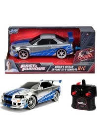 Resim 1:24 Uzaktan Kumandalı Fast & Furious Brian's 2002 Nissan Skyline Gt-r Bnr34 
